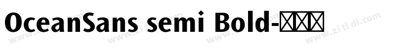 OceanSans semi Bold字体转换